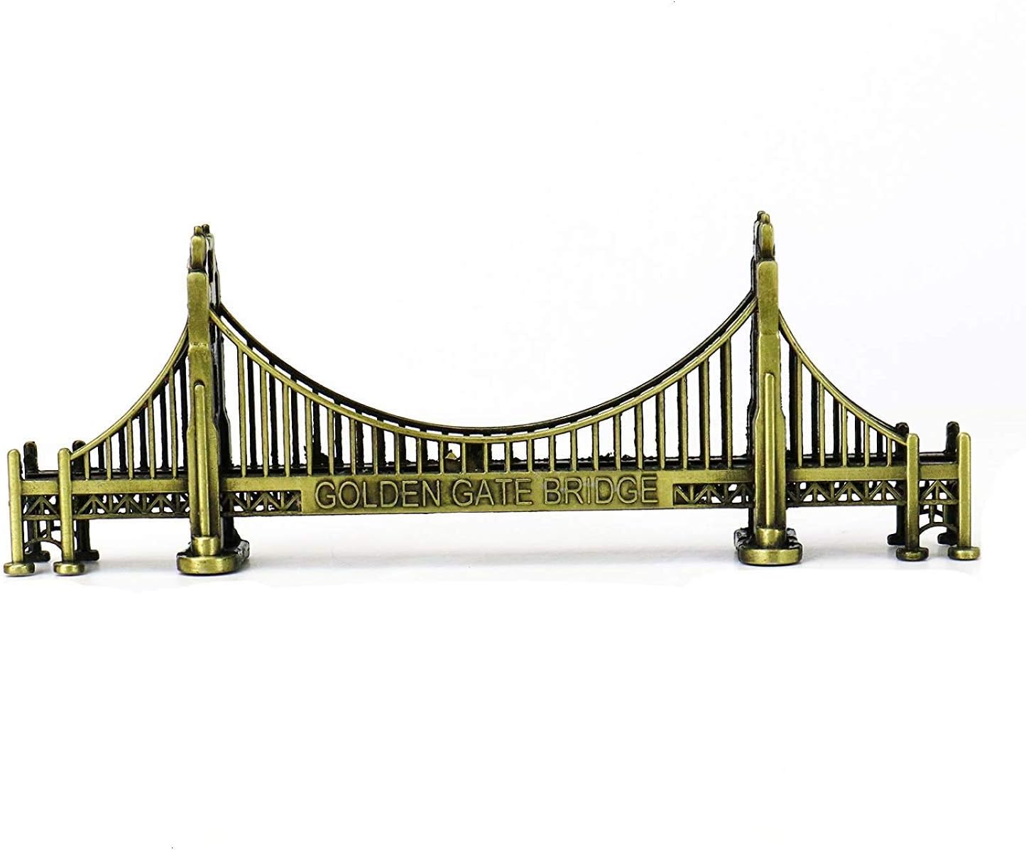 PROW® Golden Gate Bridge 7 inch Souvenir Statues American Travel Model Plating Architecture Bridge Metal Tabletop Decoration Children's Gifts Sculptures
