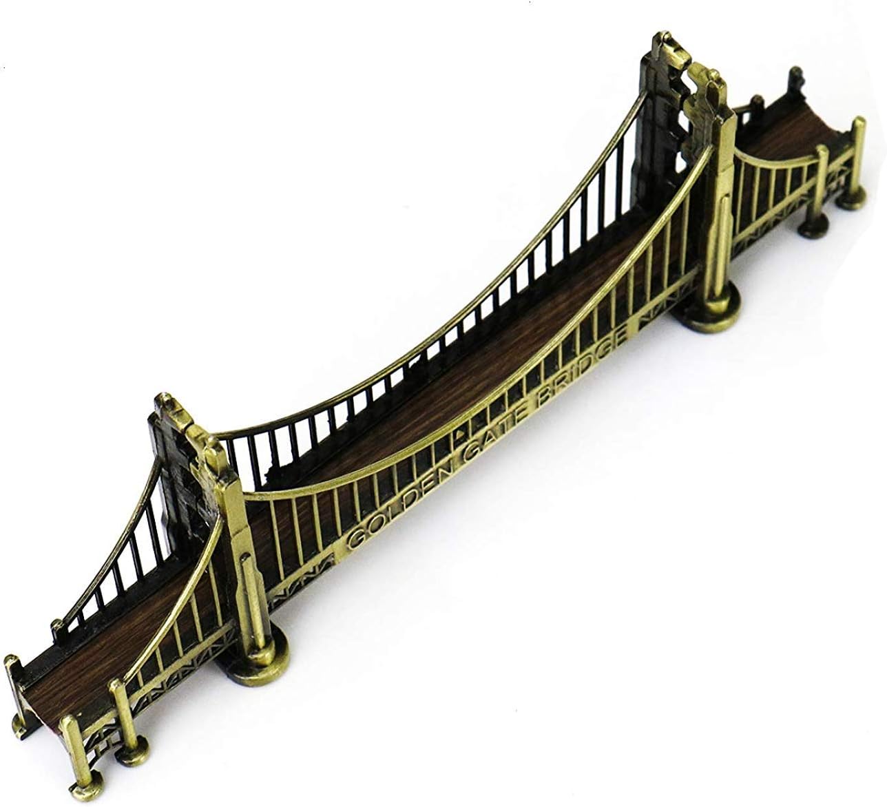 PROW® Golden Gate Bridge 7 inch Souvenir Statues American Travel Model Plating Architecture Bridge Metal Tabletop Decoration Children's Gifts Sculptures - Image 7