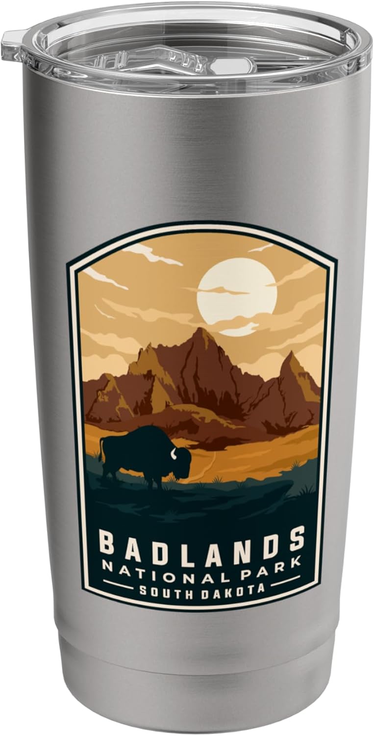 Badlands National Park South Dakota Stainless Steel Insulated Tumbler - Image 3