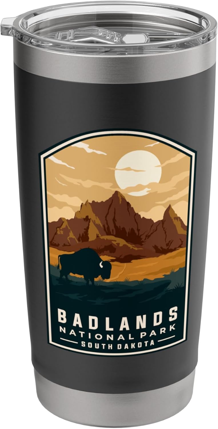 Badlands National Park South Dakota Stainless Steel Insulated Tumbler - Image 2
