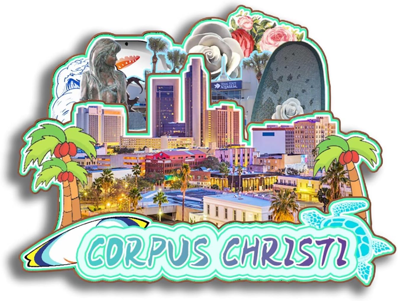 Dwutahcy 3D Wooden Fridge Magnet for National Park of American Samoa Texas USA Travel Souvenirs Gifts Classic Home Crafts Collectibles Kitchen Decoration Office Whiteboard Landmark - Image 7