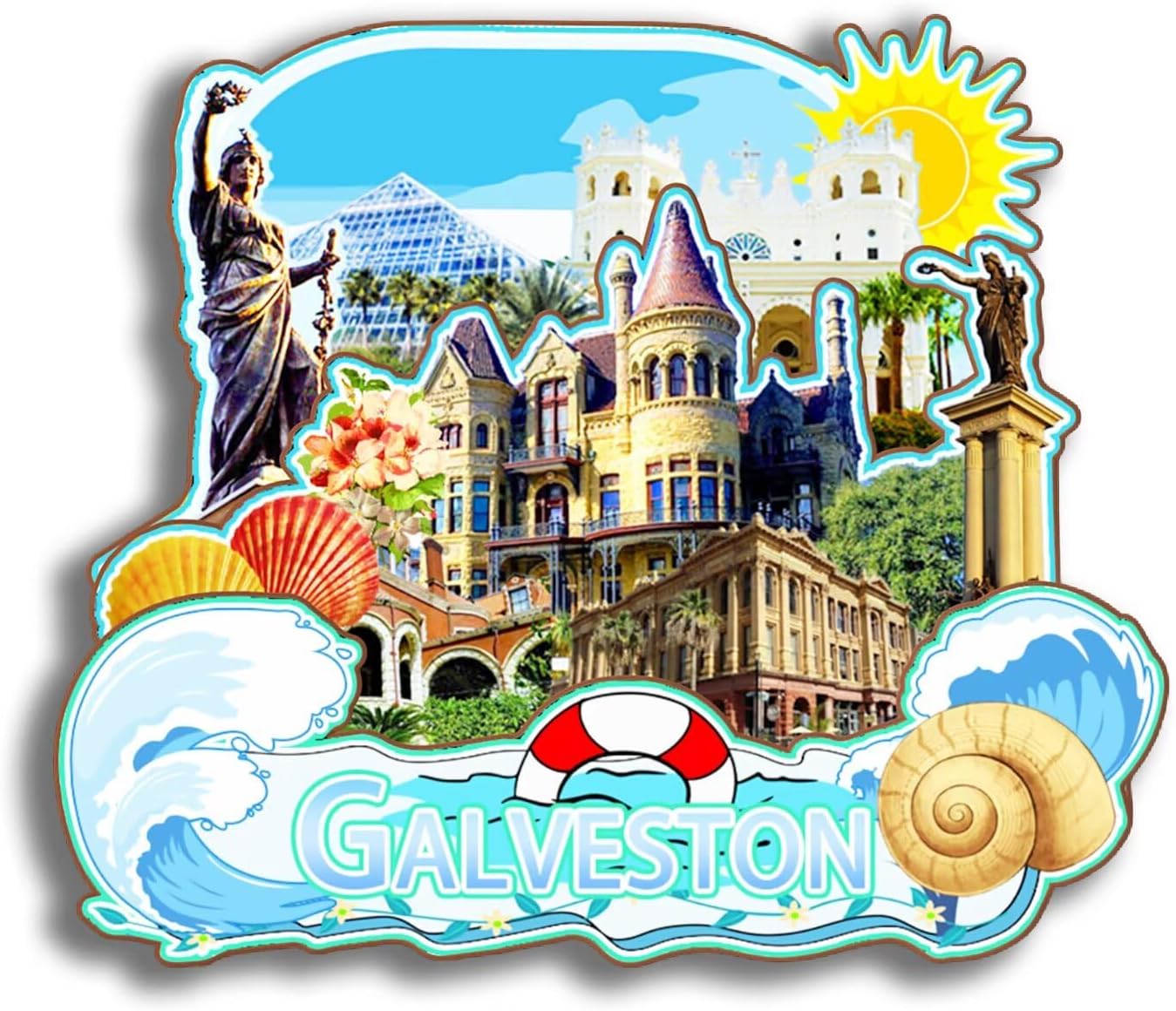 Dwutahcy 3D Wooden Fridge Magnet for National Park of American Samoa Texas USA Travel Souvenirs Gifts Classic Home Crafts Collectibles Kitchen Decoration Office Whiteboard Landmark - Image 8