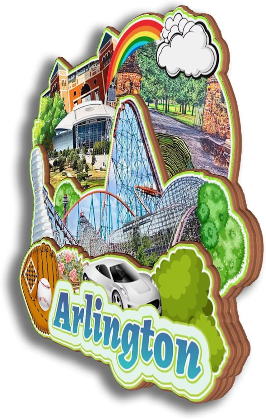 Dwutahcy 3D Wooden Fridge Magnet for National Park of American Samoa Texas USA Travel Souvenirs Gifts Classic Home Crafts Collectibles Kitchen Decoration Office Whiteboard Landmark - Image 44