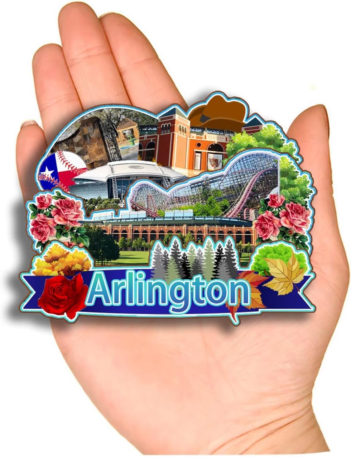 Dwutahcy 3D Wooden Fridge Magnet for National Park of American Samoa Texas USA Travel Souvenirs Gifts Classic Home Crafts Collectibles Kitchen Decoration Office Whiteboard Landmark - Image 38