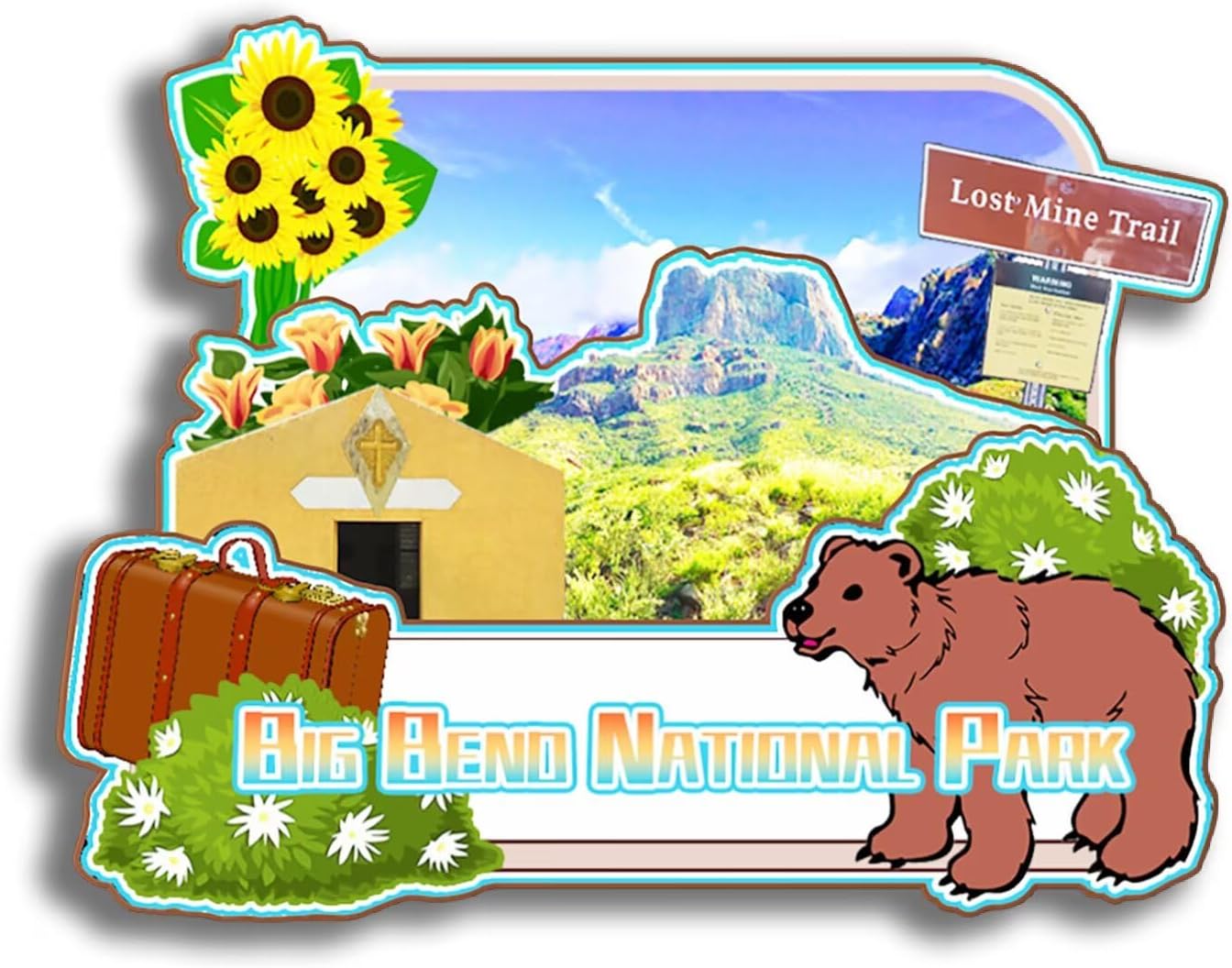 Dwutahcy 3D Wooden Fridge Magnet for National Park of American Samoa Texas USA Travel Souvenirs Gifts Classic Home Crafts Collectibles Kitchen Decoration Office Whiteboard Landmark - Image 47