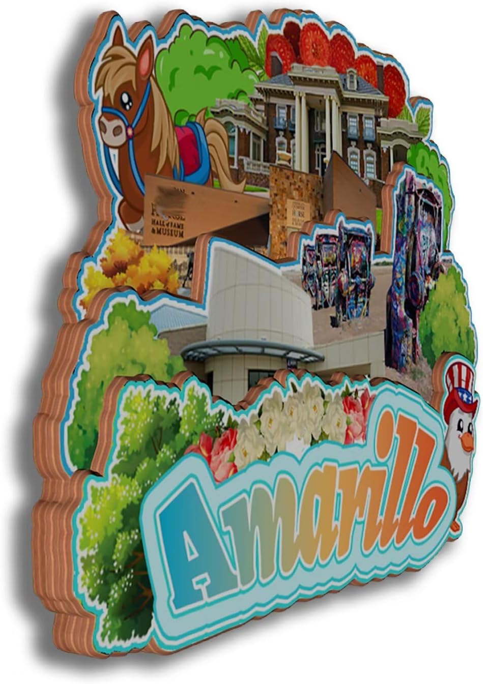 Dwutahcy 3D Wooden Fridge Magnet for National Park of American Samoa Texas USA Travel Souvenirs Gifts Classic Home Crafts Collectibles Kitchen Decoration Office Whiteboard Landmark - Image 21