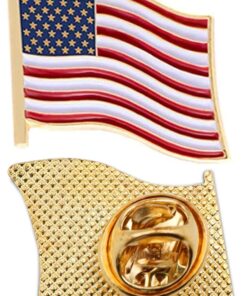 10/20/50/100 Pack- American Flag Lapel Pins Bulk -1” Metal Patriotic US Lapel Pins Badge Souvenir For Hat Bag Travel Gifts Shipping in the USA
