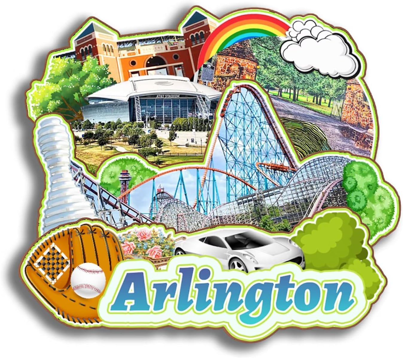 Dwutahcy 3D Wooden Fridge Magnet for National Park of American Samoa Texas USA Travel Souvenirs Gifts Classic Home Crafts Collectibles Kitchen Decoration Office Whiteboard Landmark - Image 42