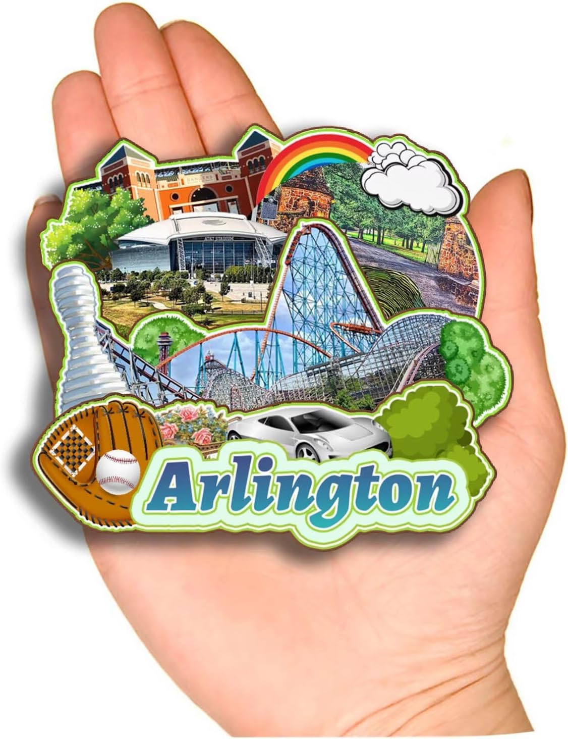 Dwutahcy 3D Wooden Fridge Magnet for National Park of American Samoa Texas USA Travel Souvenirs Gifts Classic Home Crafts Collectibles Kitchen Decoration Office Whiteboard Landmark - Image 43