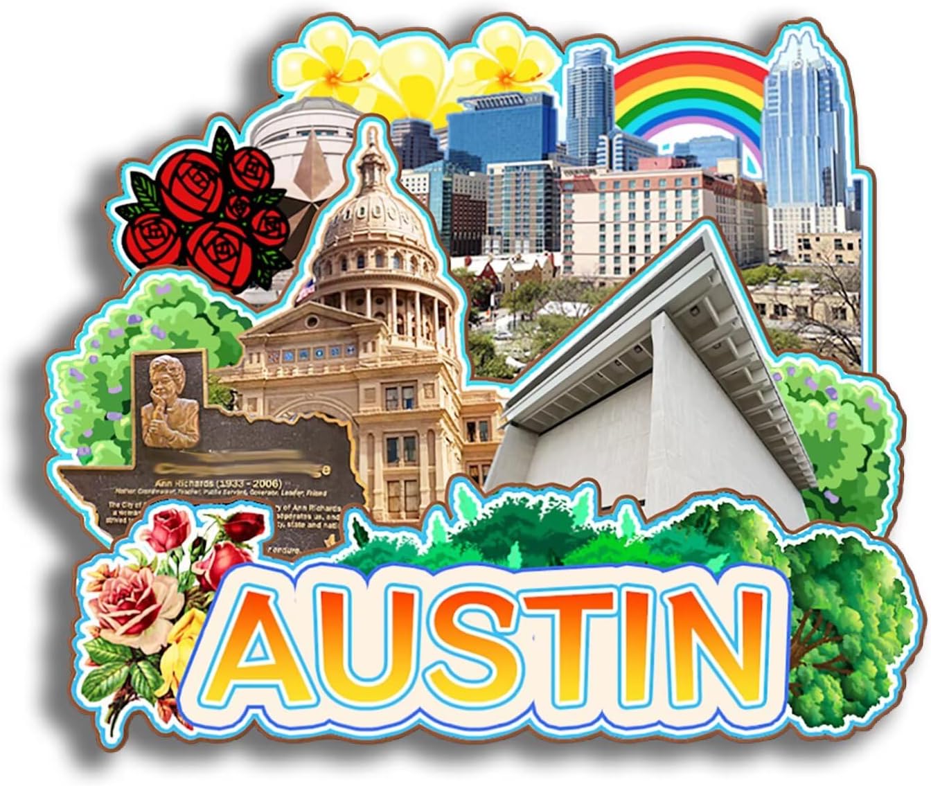 Dwutahcy 3D Wooden Fridge Magnet for National Park of American Samoa Texas USA Travel Souvenirs Gifts Classic Home Crafts Collectibles Kitchen Decoration Office Whiteboard Landmark - Image 41