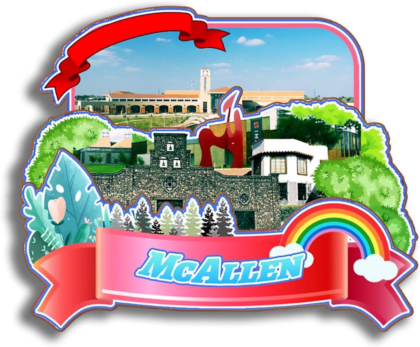 Dwutahcy 3D Wooden Fridge Magnet for National Park of American Samoa Texas USA Travel Souvenirs Gifts Classic Home Crafts Collectibles Kitchen Decoration Office Whiteboard Landmark - Image 31