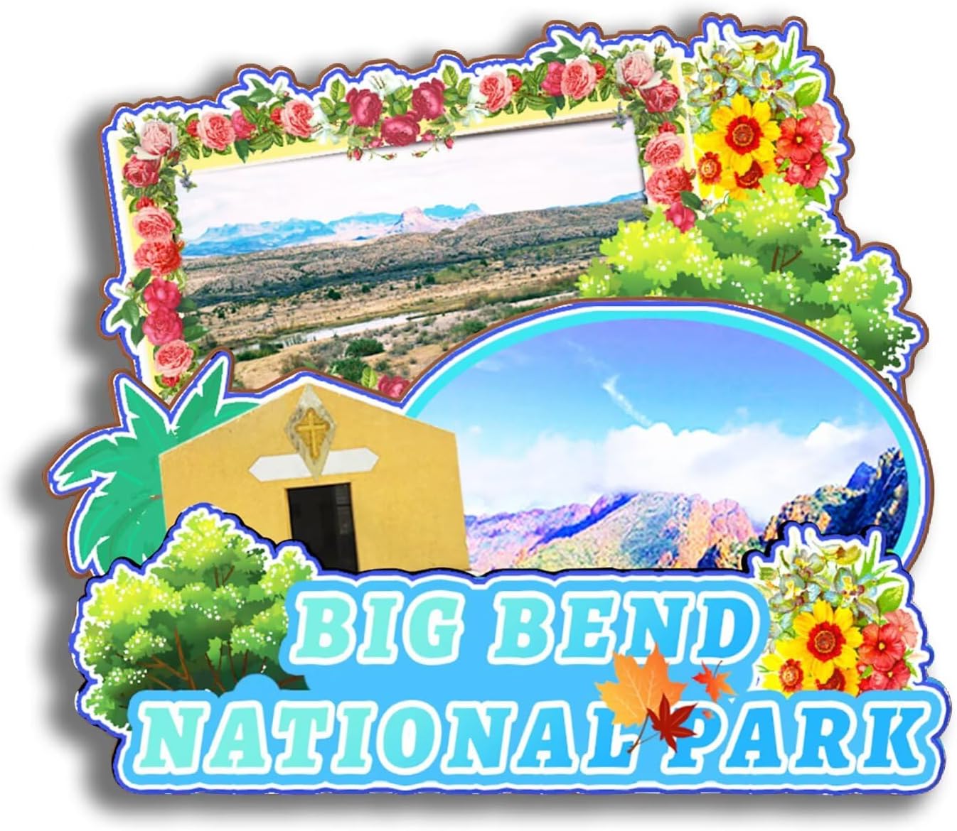 Dwutahcy 3D Wooden Fridge Magnet for National Park of American Samoa Texas USA Travel Souvenirs Gifts Classic Home Crafts Collectibles Kitchen Decoration Office Whiteboard Landmark - Image 29