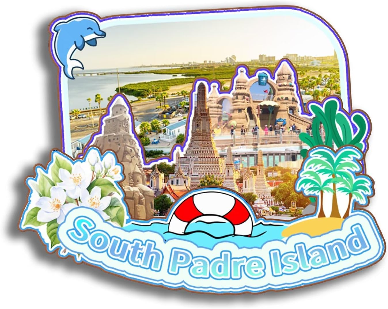 Dwutahcy 3D Wooden Fridge Magnet for National Park of American Samoa Texas USA Travel Souvenirs Gifts Classic Home Crafts Collectibles Kitchen Decoration Office Whiteboard Landmark - Image 11