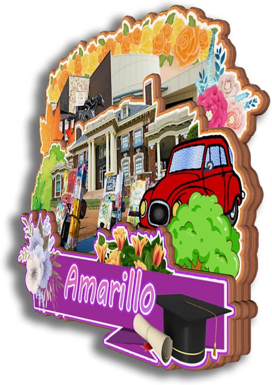 Dwutahcy 3D Wooden Fridge Magnet for National Park of American Samoa Texas USA Travel Souvenirs Gifts Classic Home Crafts Collectibles Kitchen Decoration Office Whiteboard Landmark - Image 26