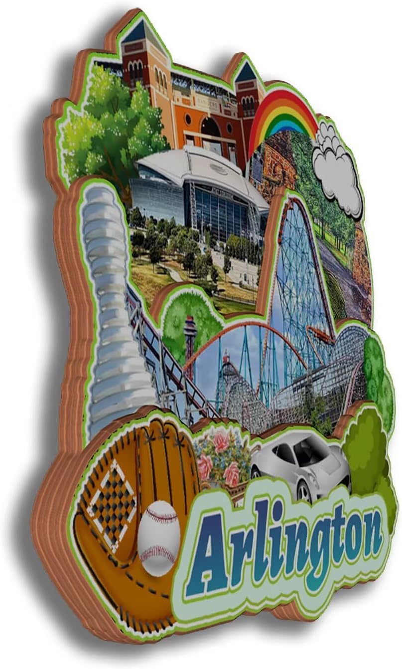 Dwutahcy 3D Wooden Fridge Magnet for National Park of American Samoa Texas USA Travel Souvenirs Gifts Classic Home Crafts Collectibles Kitchen Decoration Office Whiteboard Landmark - Image 45