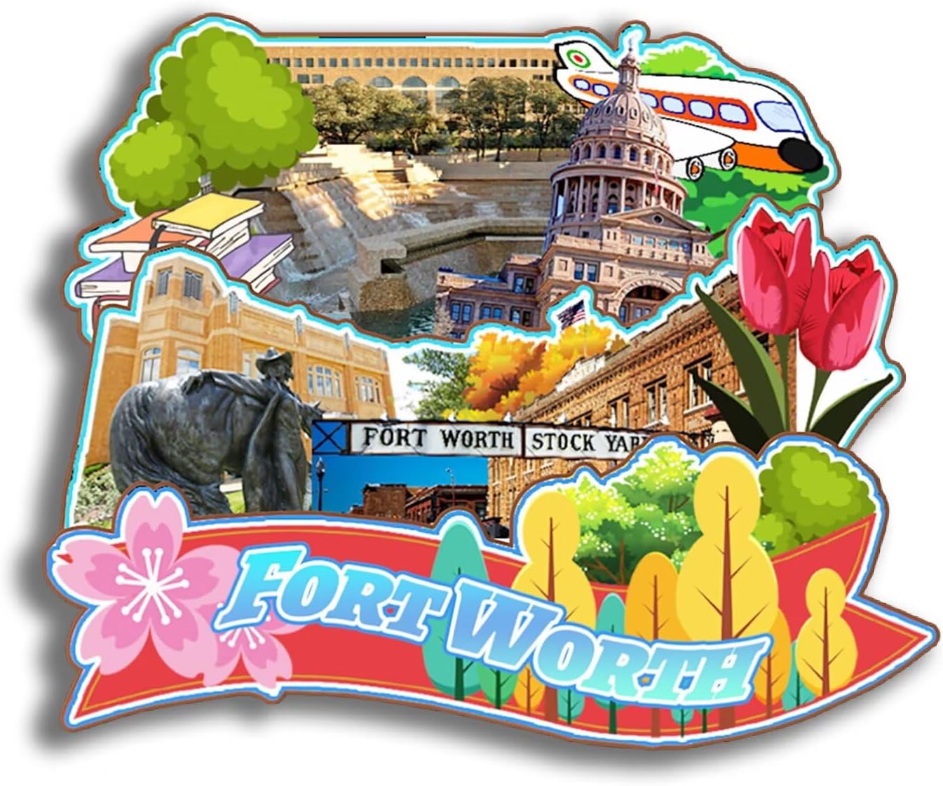 Dwutahcy 3D Wooden Fridge Magnet for National Park of American Samoa Texas USA Travel Souvenirs Gifts Classic Home Crafts Collectibles Kitchen Decoration Office Whiteboard Landmark - Image 36