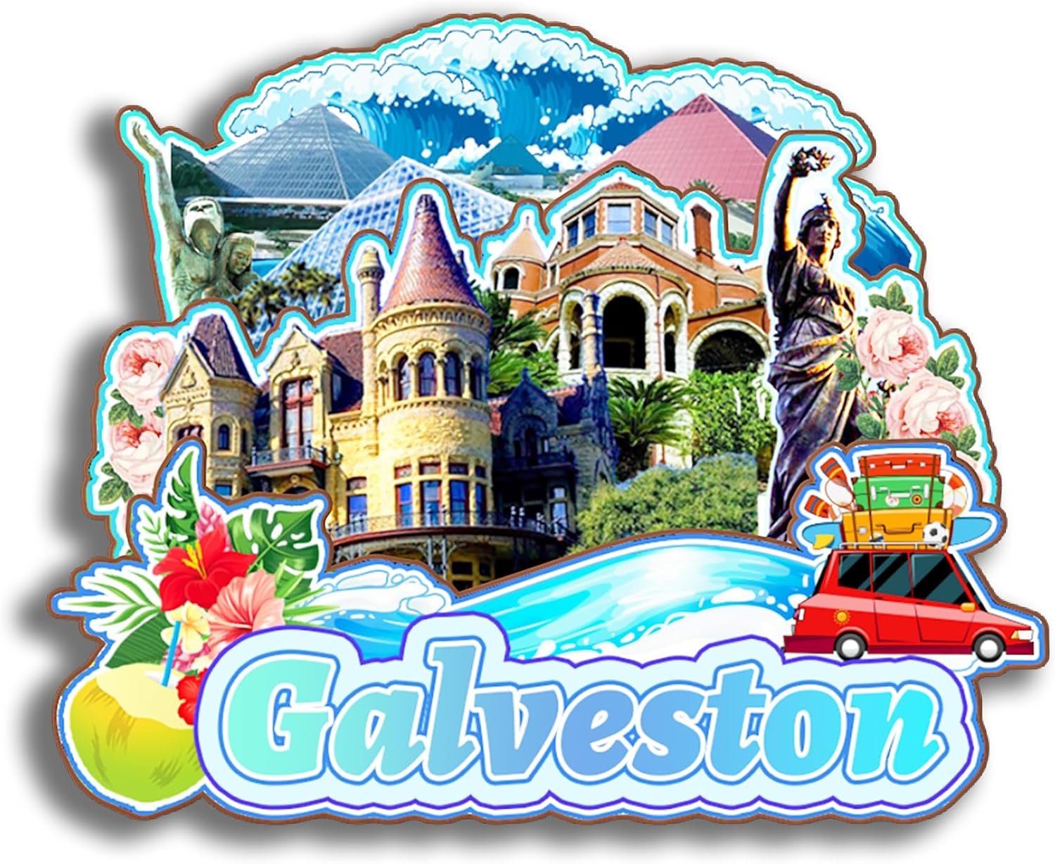 Dwutahcy 3D Wooden Fridge Magnet for National Park of American Samoa Texas USA Travel Souvenirs Gifts Classic Home Crafts Collectibles Kitchen Decoration Office Whiteboard Landmark - Image 12