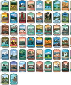 United States Map Fridge Magnets- RV US Individual State-USA Camper Magnet Refrigerator Sticker for Travel, Gift, Bucket List, Destination of States Visited (United States Map)