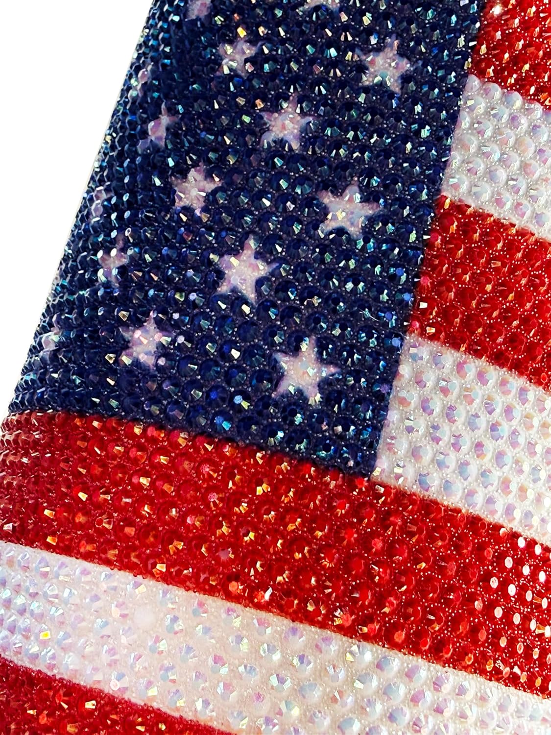 President Souvenirs USA Flag Bling Tumbler 40oz with Handle & Straw – Rhinestone American Flag Travel Cup, Glitter Patriotic Mug for Women, Independence Day Gift, Stainless Steel Insulated - Image 8