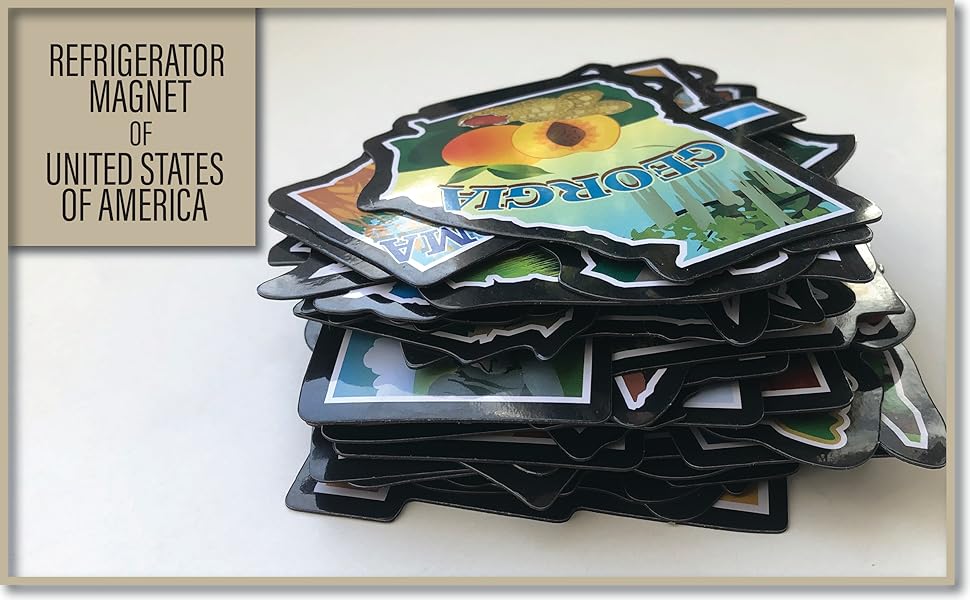 United States Map Fridge Magnets- RV US Individual State-USA Camper Magnet Refrigerator Sticker for Travel, Gift, Bucket List, Destination of States Visited (United States Map) - Image 3